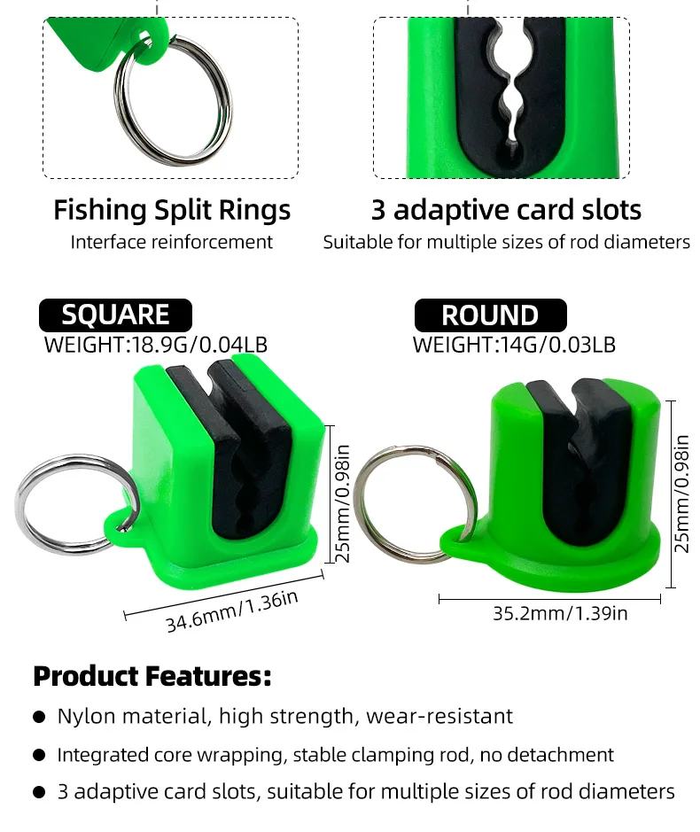 Tres modelos de soporte para caña ShareShark