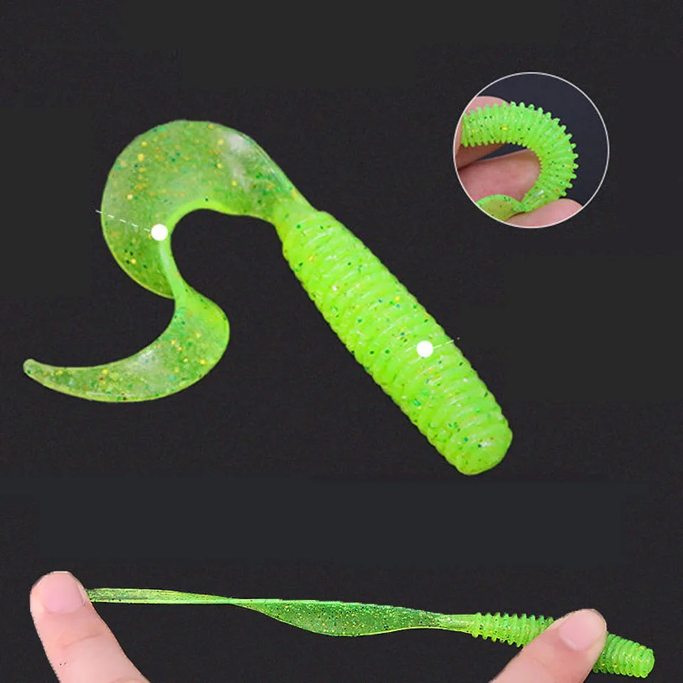 Señuelos PVC blando para carpa con accesorios de pesca en roca marina - imagen 5