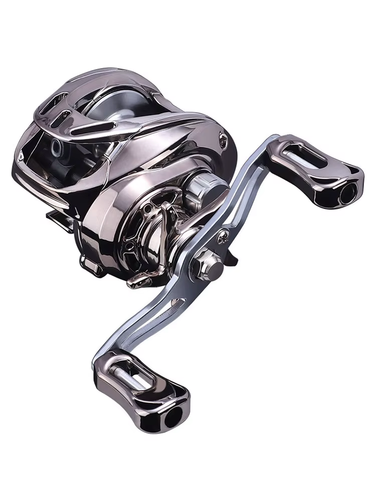 Carrete Baitcast CD2000 metálico con freno fuerte y alarma universal - imagen 3
