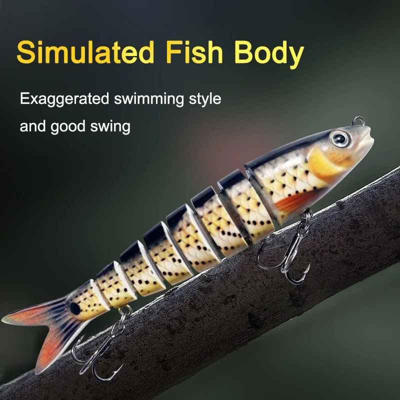 Swimbait articulado hundido gigante para lubina y bagre - imagen 2