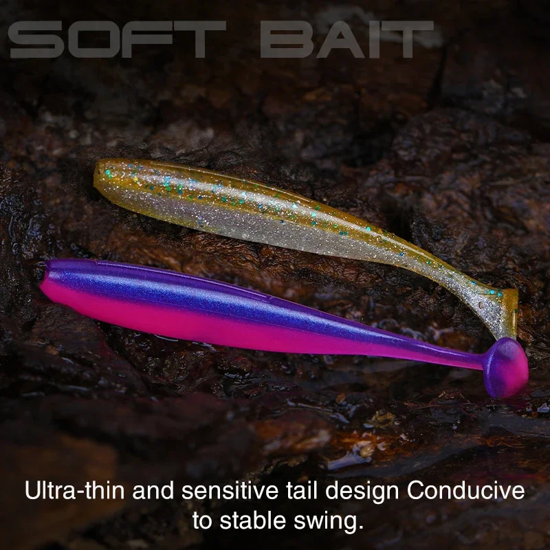 Tsurinoya T-tail – Vinilos de silicona para pesca - imagen 3