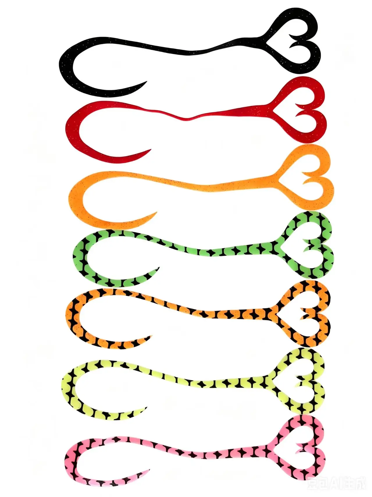 JHK Faldas de silicona para Buzzbait con cola Tenya y cinta
