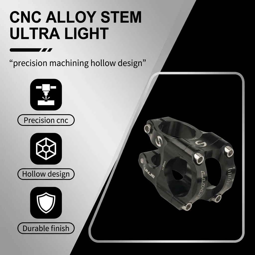 Tija de aluminio CNC ultraligera hueca diseño corto para MTB