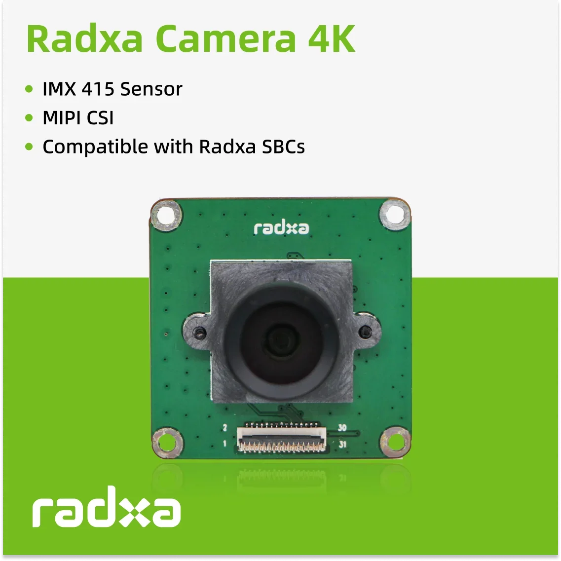 Cámara Radxa 4K IMX415 – Sensor para placas base - imagen 3