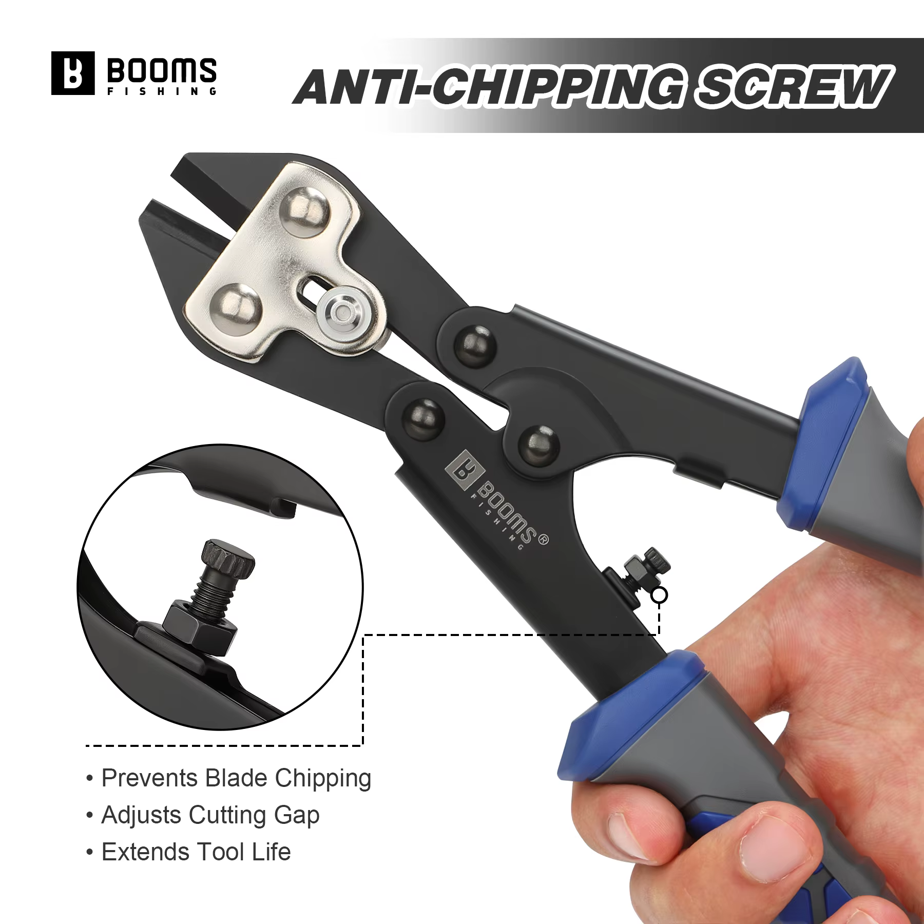 Alicates cortadores Booms Fishing XW43 – Acero carbono para anzuelos - imagen 4
