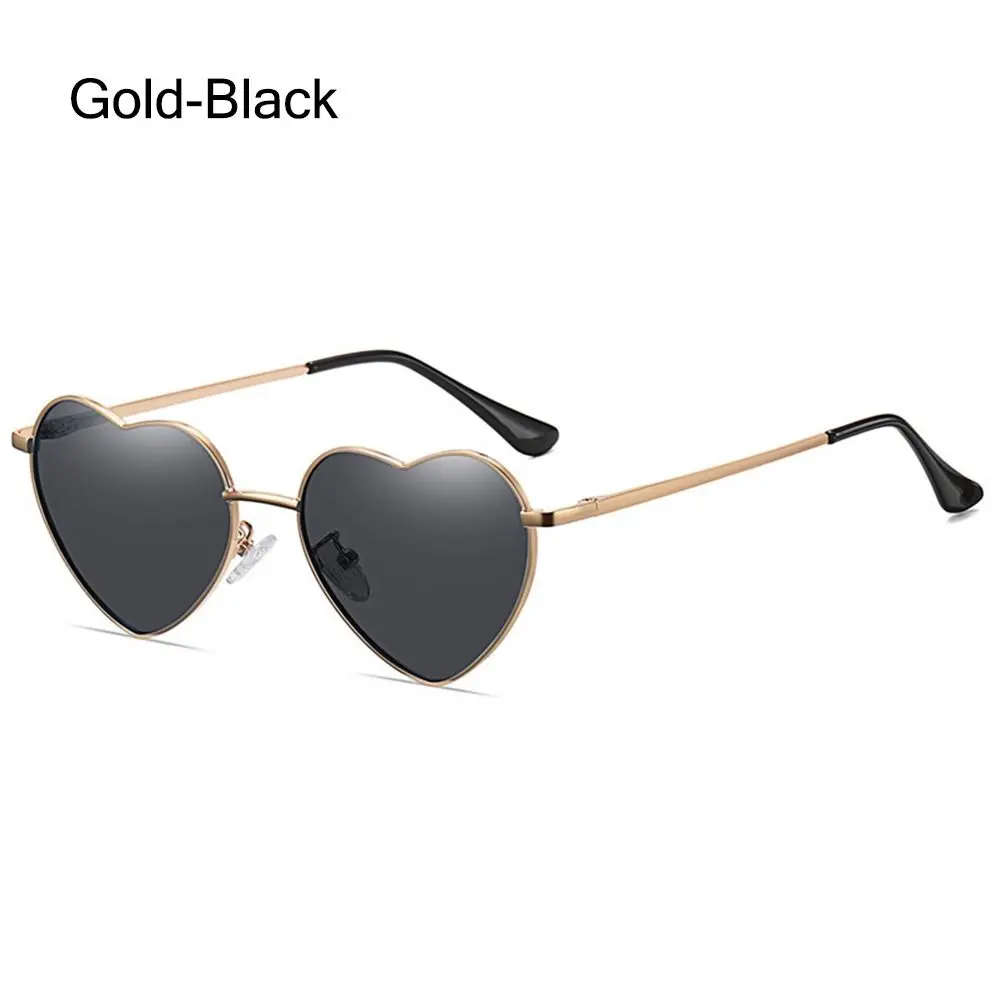 Gafas de sol con montura metálica corazón estilo años 90 retro