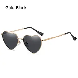 Gafas de sol con montura metálica corazón estilo años 90 retro