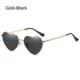 Gafas de sol con montura metálica corazón estilo años 90 retro