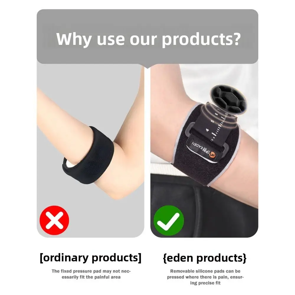 Soporte de codo ajustable de compresión para tendinitis, golf - imagen 4
