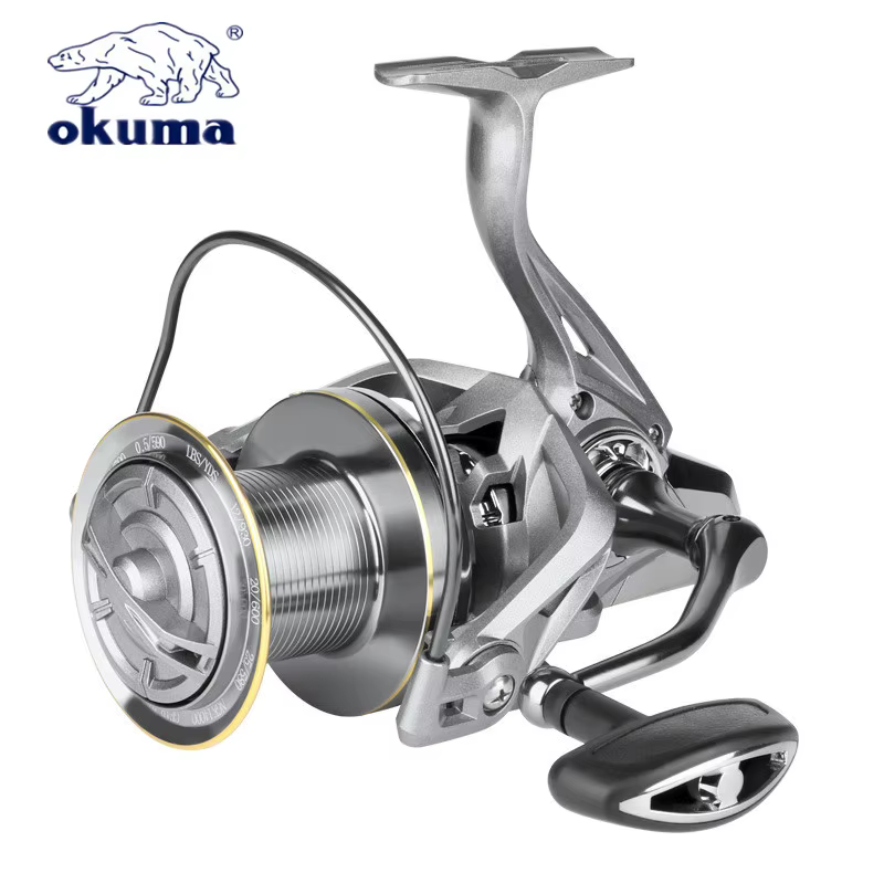 Okuma carrete giratorio cazoleta de alambre para agua dulce y salada - imagen 2