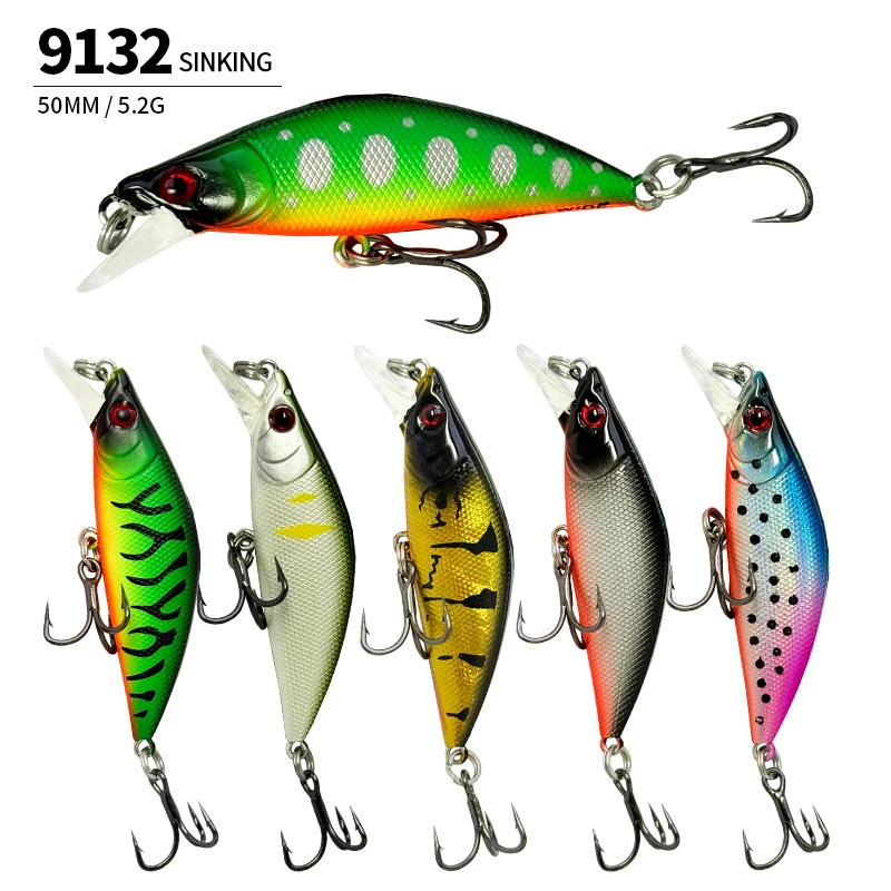 Minnow hundido Jerkbait de largo alcance para trucha y lucio - imagen 2