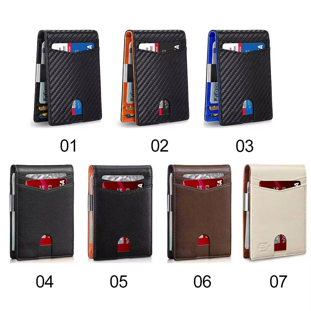 Cartera delgada con bloqueo RFID, clip y bolsillo frontal - imagen 3