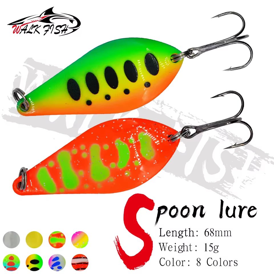 Walk Fish cebo giratorio - Señuelo para trucha, cuchara de pesca - imagen 3