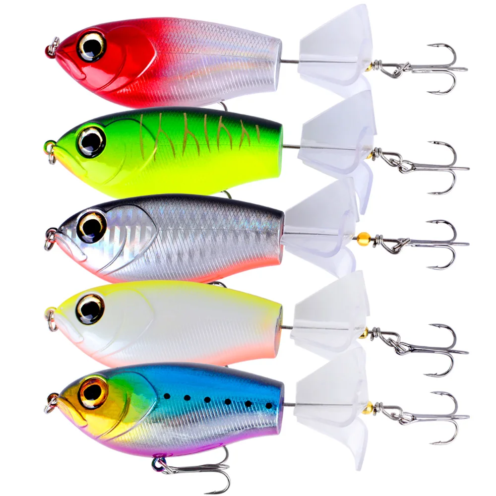Señuelo popper tipo pencil con cola giratoria para black bass - imagen 5