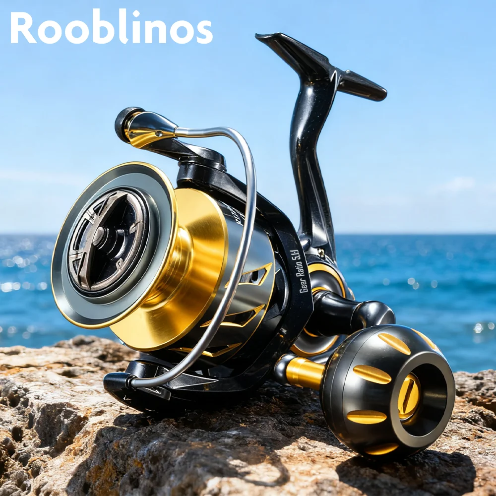 Rooblinos SW Carrete Surf Casting – Ultraligero fibra carbono