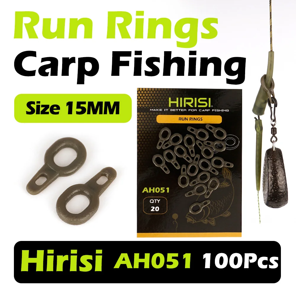 Anillas para carpa Hirisi de fácil deslizamiento con clips - imagen 3