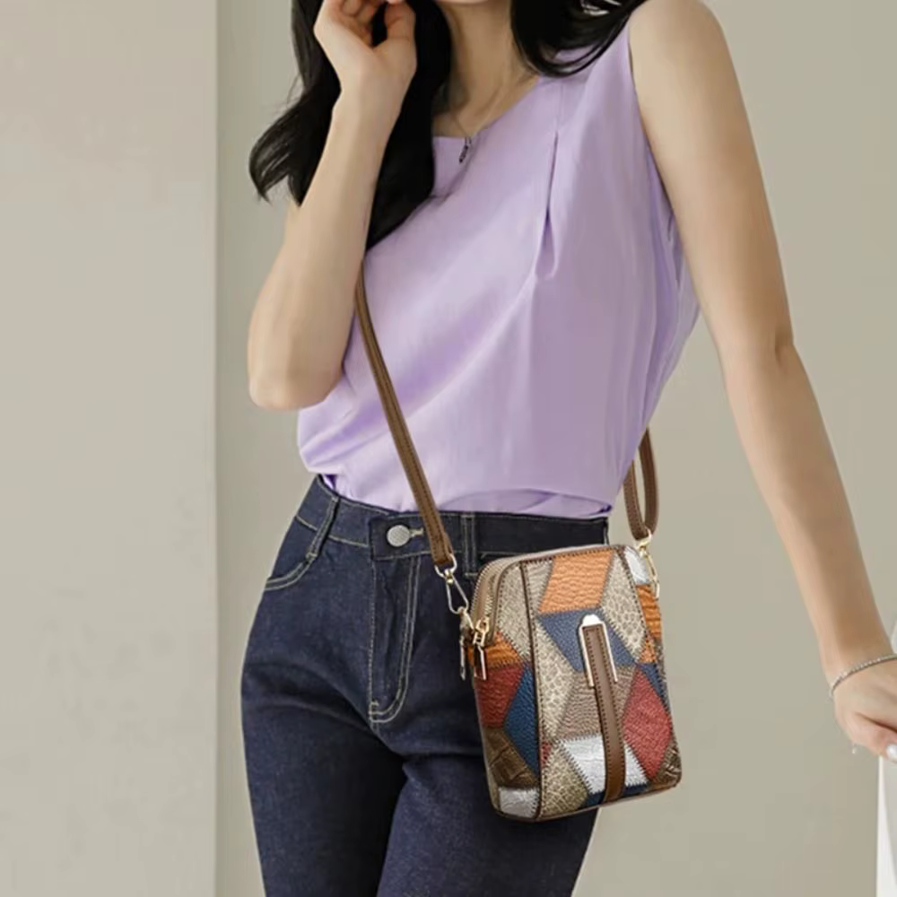 Bolso Bandolera Pequeño para Móvil de Cuero PU - imagen 3