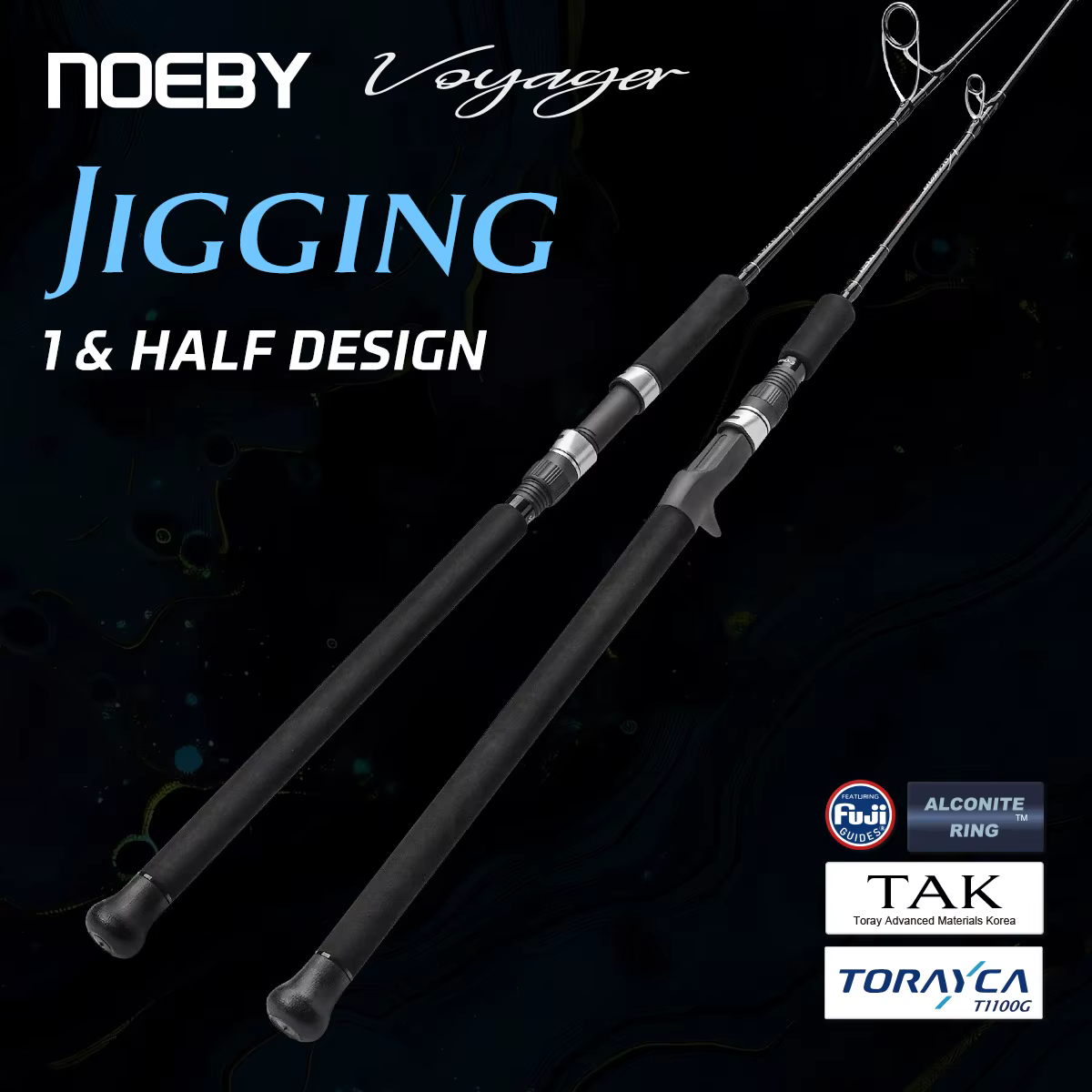 Caña NOEBY VOYAGER Jigging 1.83m – Fuji T1100 para Pesca en Alta Mar
