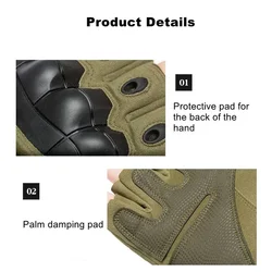 Guantes de pesca tácticos con dedos completos – diseño táctil
