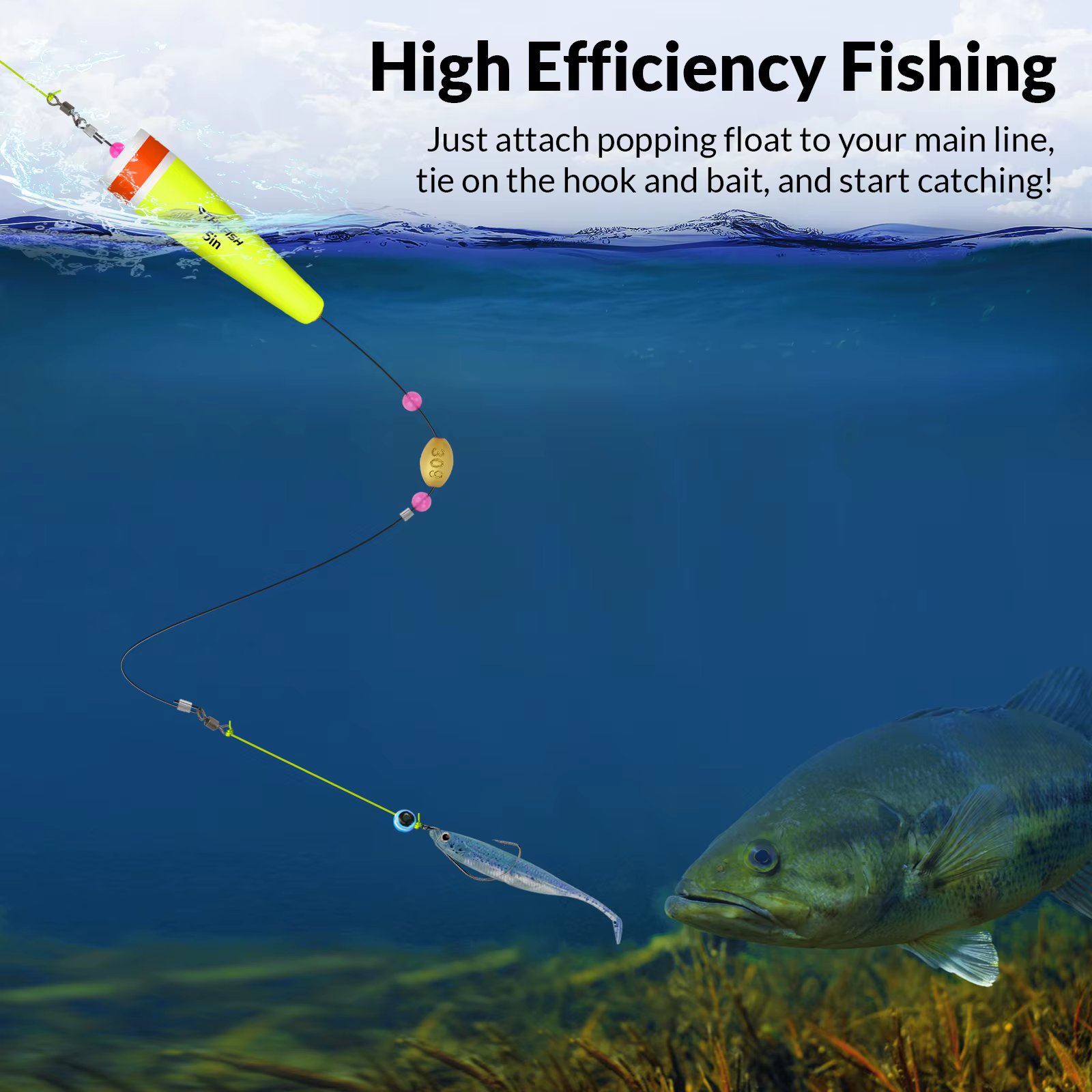 THKFISH Bobber EVA – Flotador pesado para pesca en agua dulce y salada - imagen 3