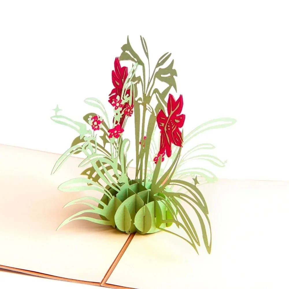 Tarjeta 3D Pop-Up Felicitación Día de la Madre – Corte Láser con Sobres - imagen 3