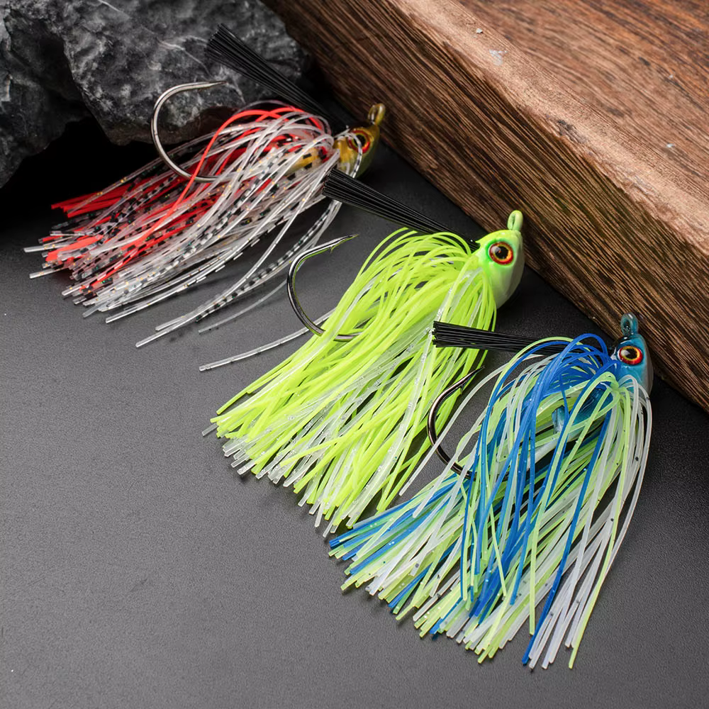 JOHNCOO Jig Head Weedless Spinner – Señuelo eficaz para lubina - imagen 2