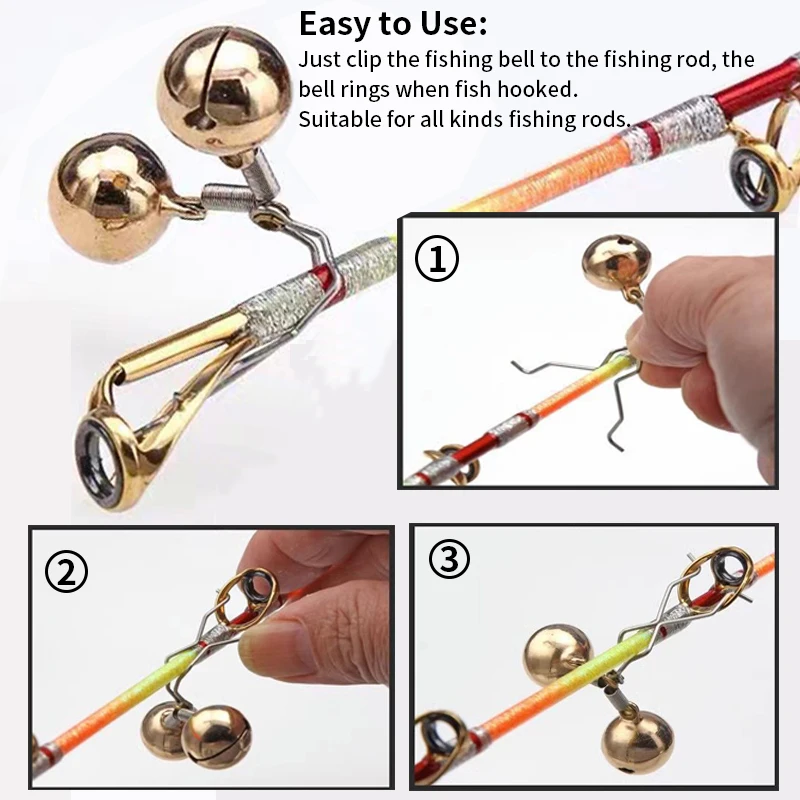 Campanas de pesca con clip acero inoxidable y doble alarma - imagen 5