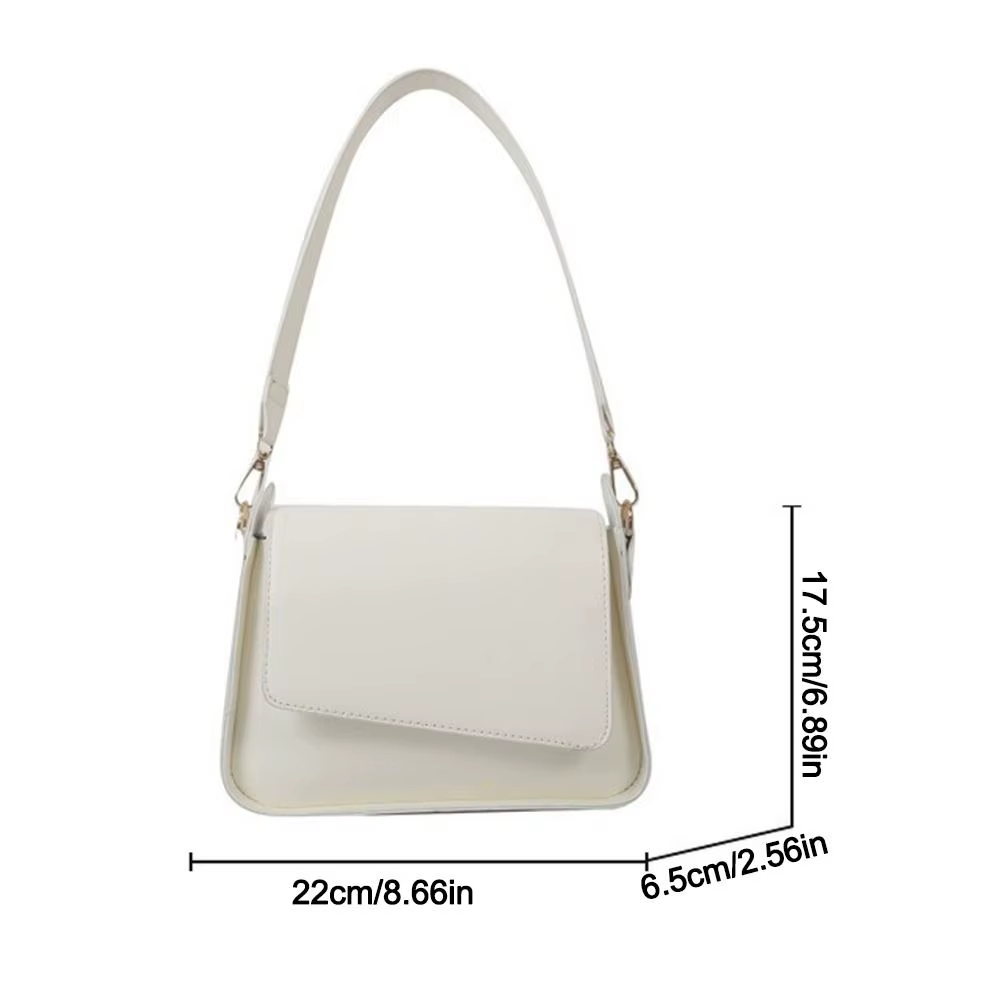 Bolso bandolera cuadrado vintage de piel sintética y gran capacidad - imagen 3