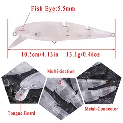 Señuelos Free Fisher sin pintar pececillos para cebo casero embrión