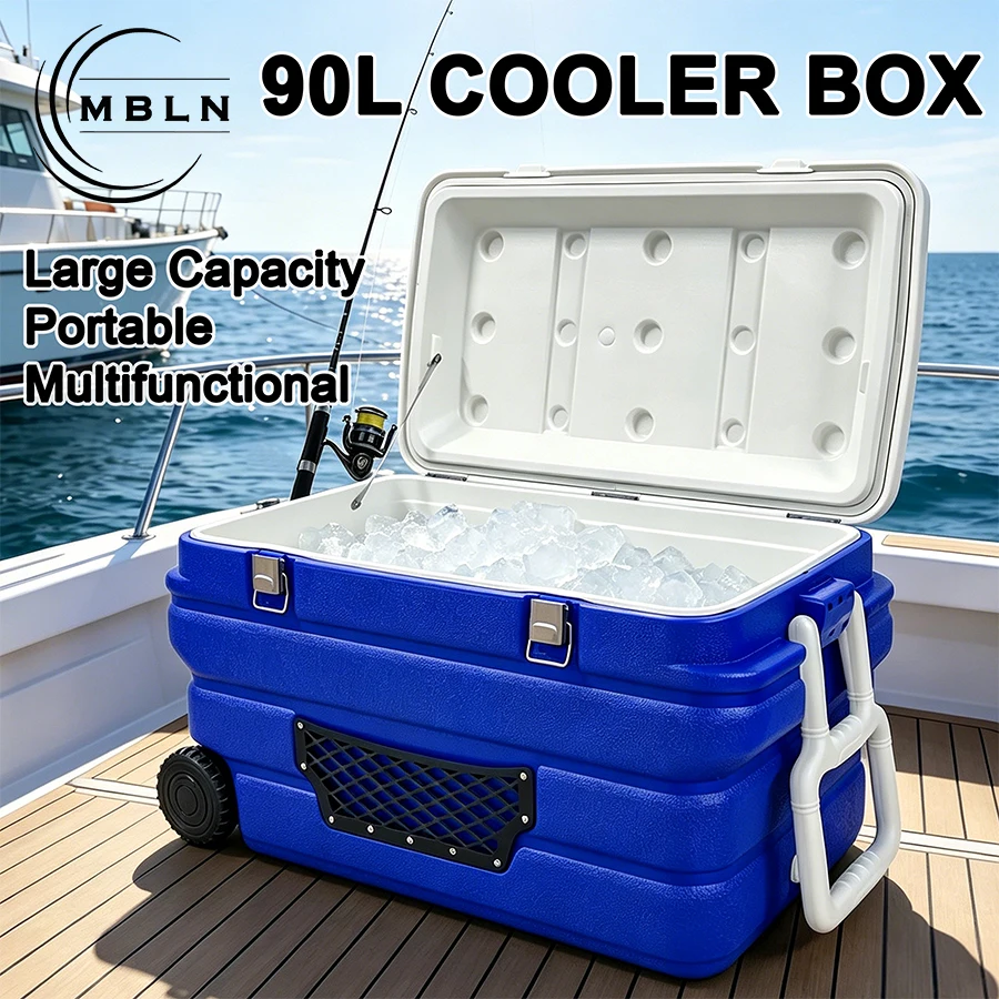MBLN caja refrigeradora de pesca con ruedas elevables