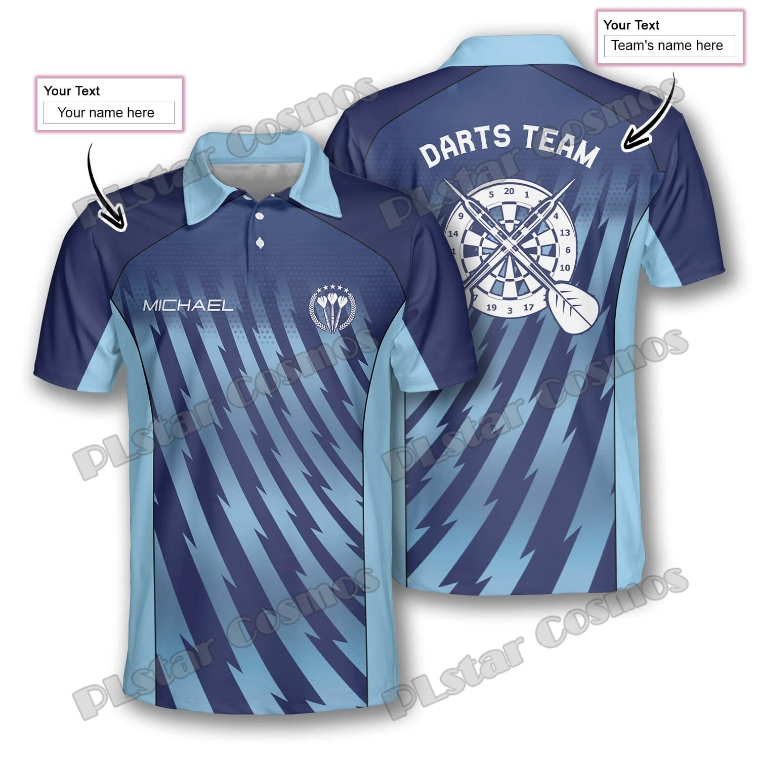 Polo de pesca técnico de alta gama estampado 3D para hombre - imagen 4