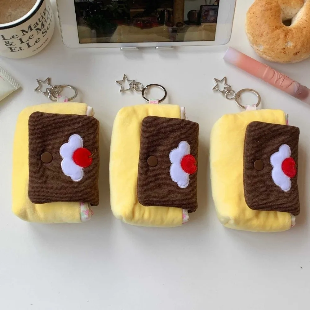 Monedero mini de pudín de cereza, esponjoso y multifuncional - imagen 4