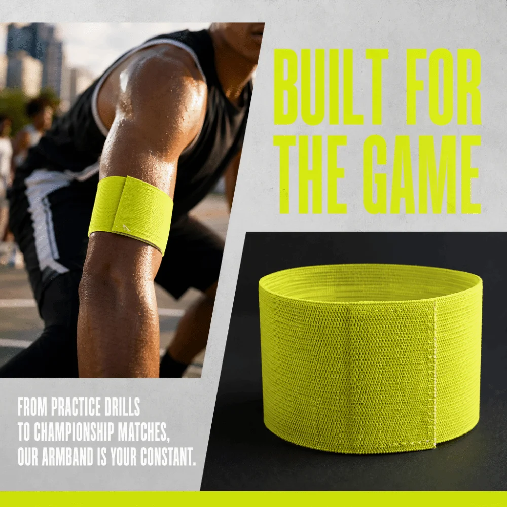 Brazalete deportivo ajustable elástico y transpirable para capitán - imagen 4