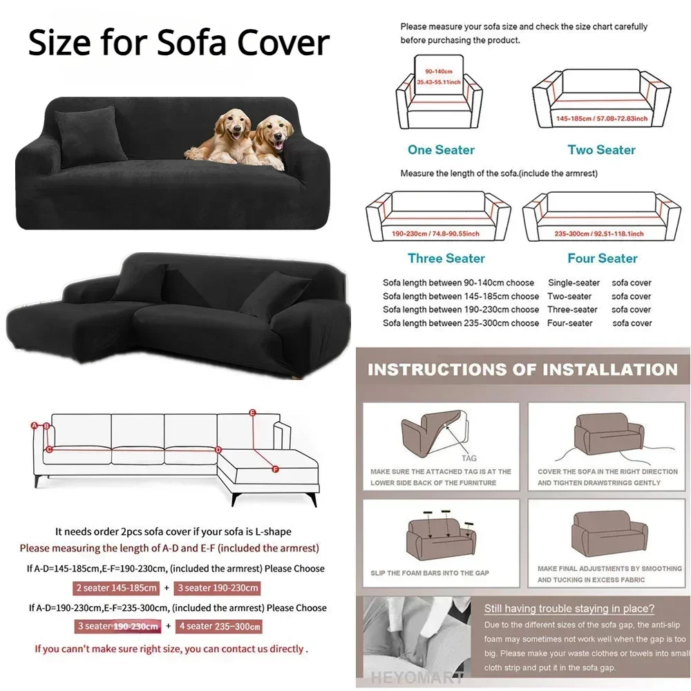 Funda elástica de terciopelo para sofá – Ajuste suave y resistente - imagen 4