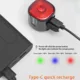 Luz trasera bicicleta LED resistente al agua IP66, brillo y modos