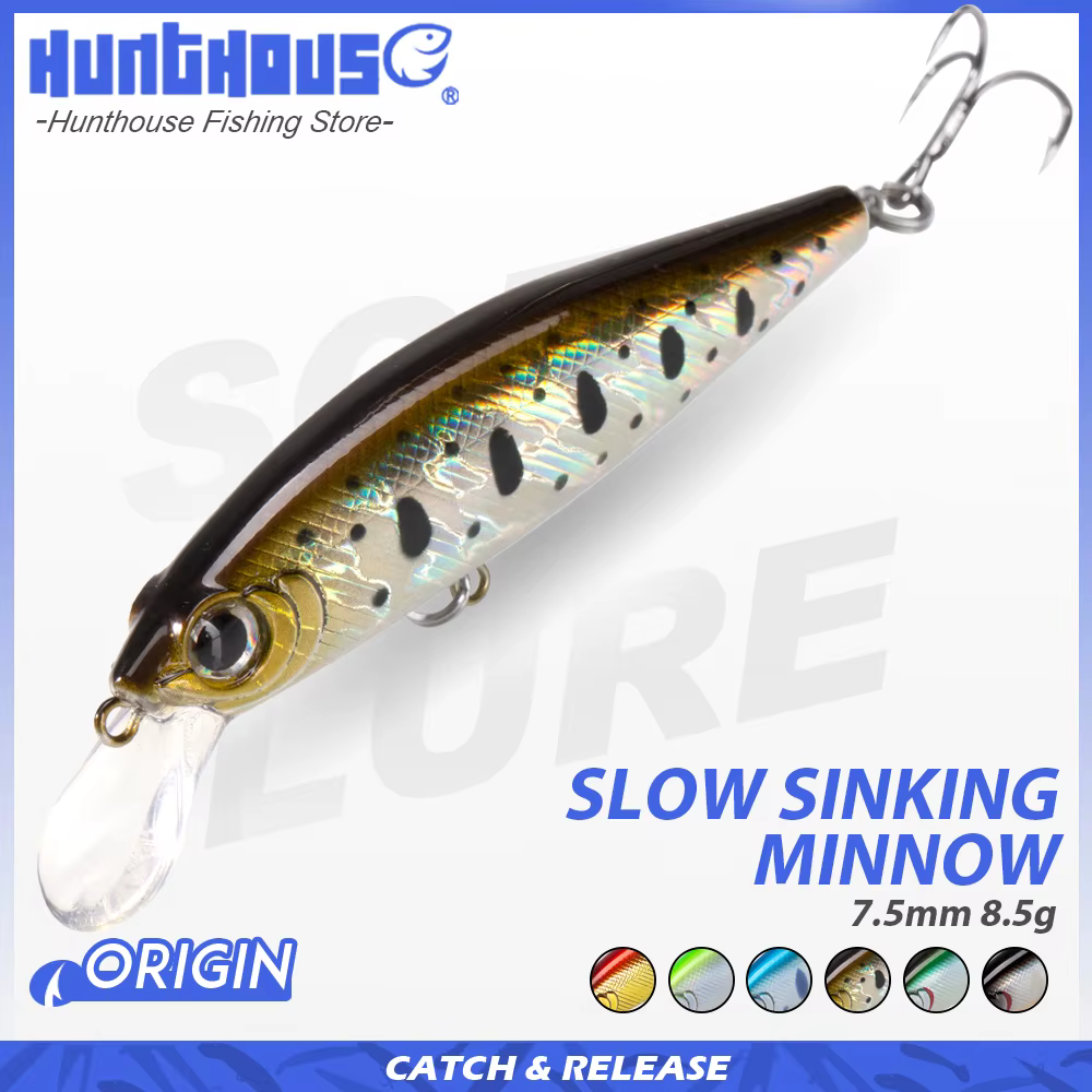 Hunthouse Señuelo Wobbler 75S Hundimiento Lento para Pececillo - imagen 2