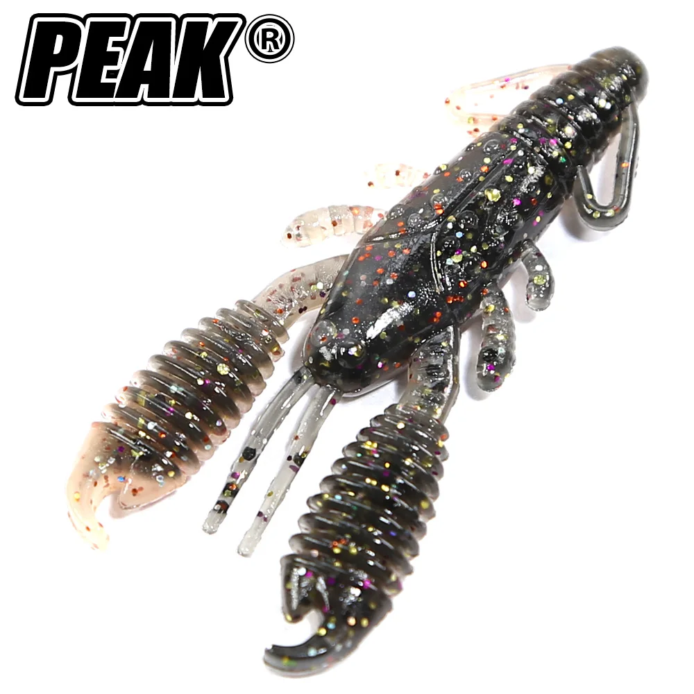 Craws flotantes PEAK Craws – Señuelos de plástico blando 40‑60 mm