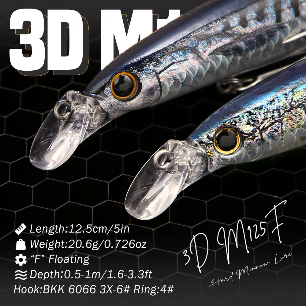 B&U Jerkbait Flotante – Señuelo Duro para Pesca en Agua Salada