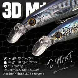 B&U Jerkbait Flotante – Señuelo Duro para Pesca en Agua Salada