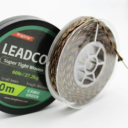 Leadcore trenzado para carpa 60LB - Línea con núcleo de plomo para montage Chod