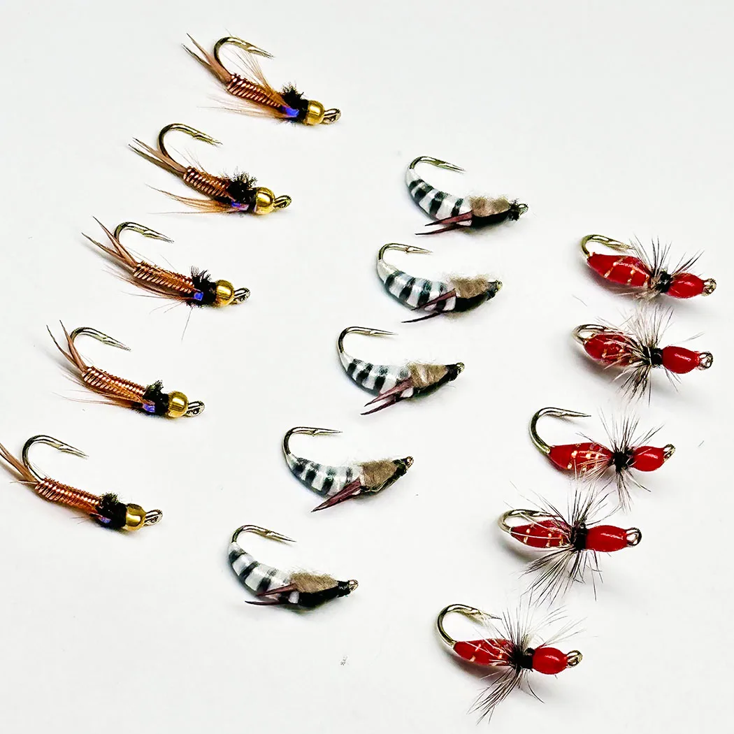 Moscas artificiales húmedas de ninfas para trucha en pesca con mosca - imagen 3