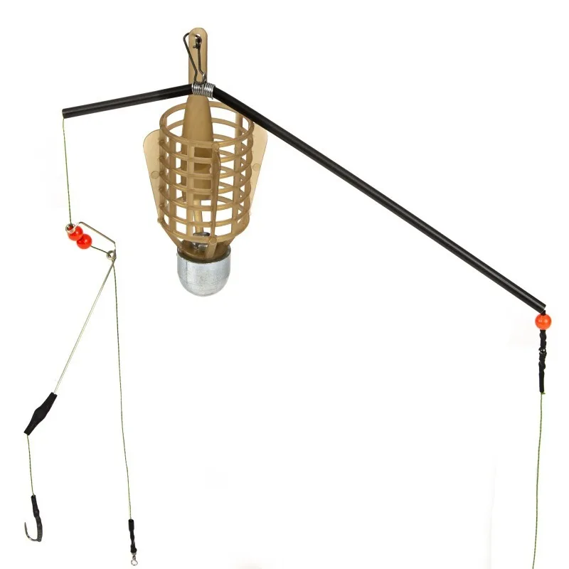 Jaulas de cebo para carpa con anzuelos dobles – pesca feeder - imagen 2