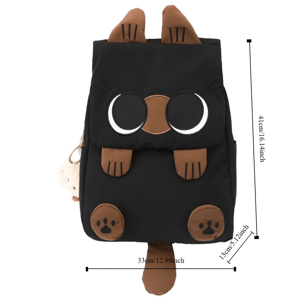 Mochila escolar impermeable gran capacidad Gatito siamés - imagen 4