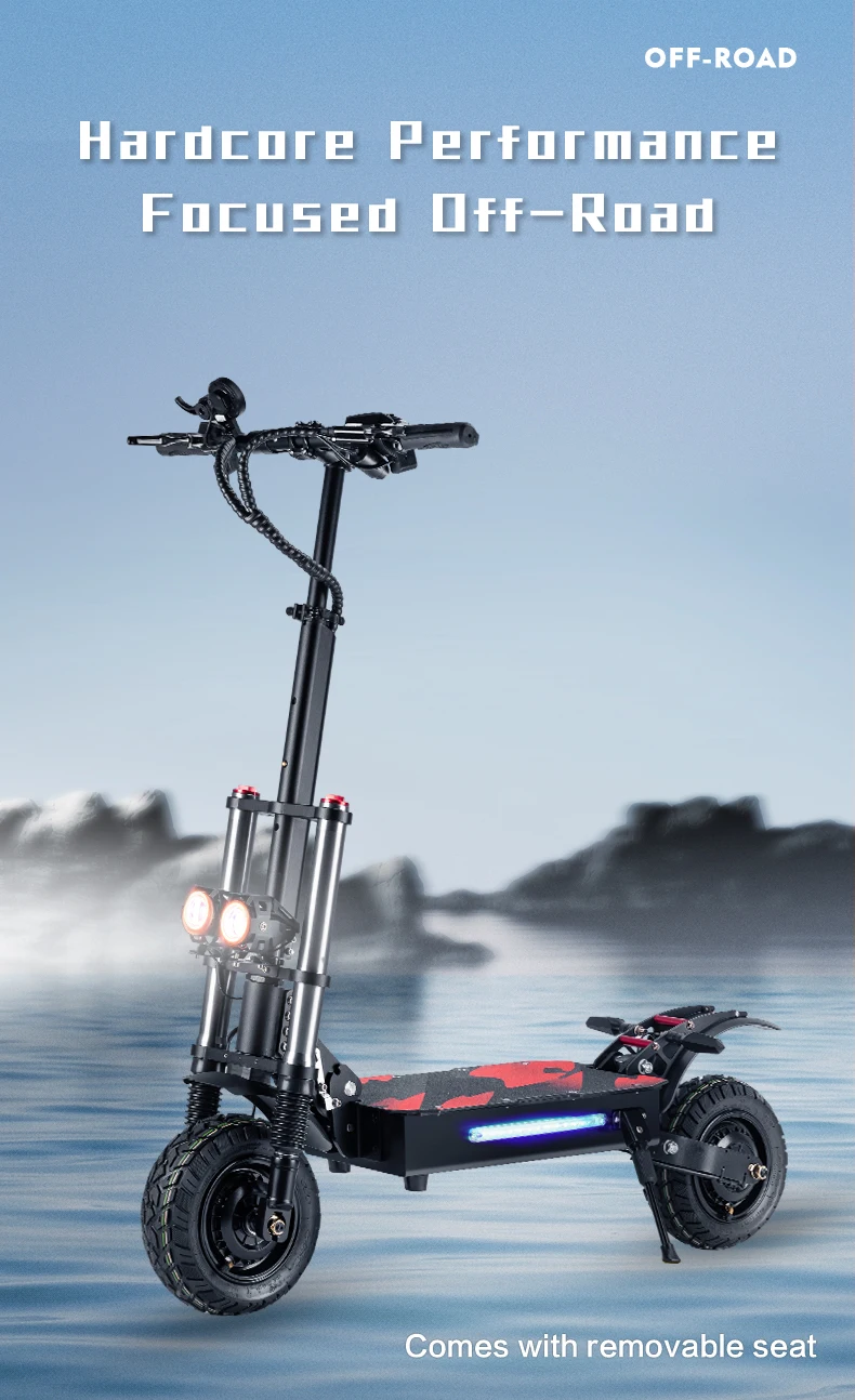Vista general del e-scooter plegable BOYUEDA S3