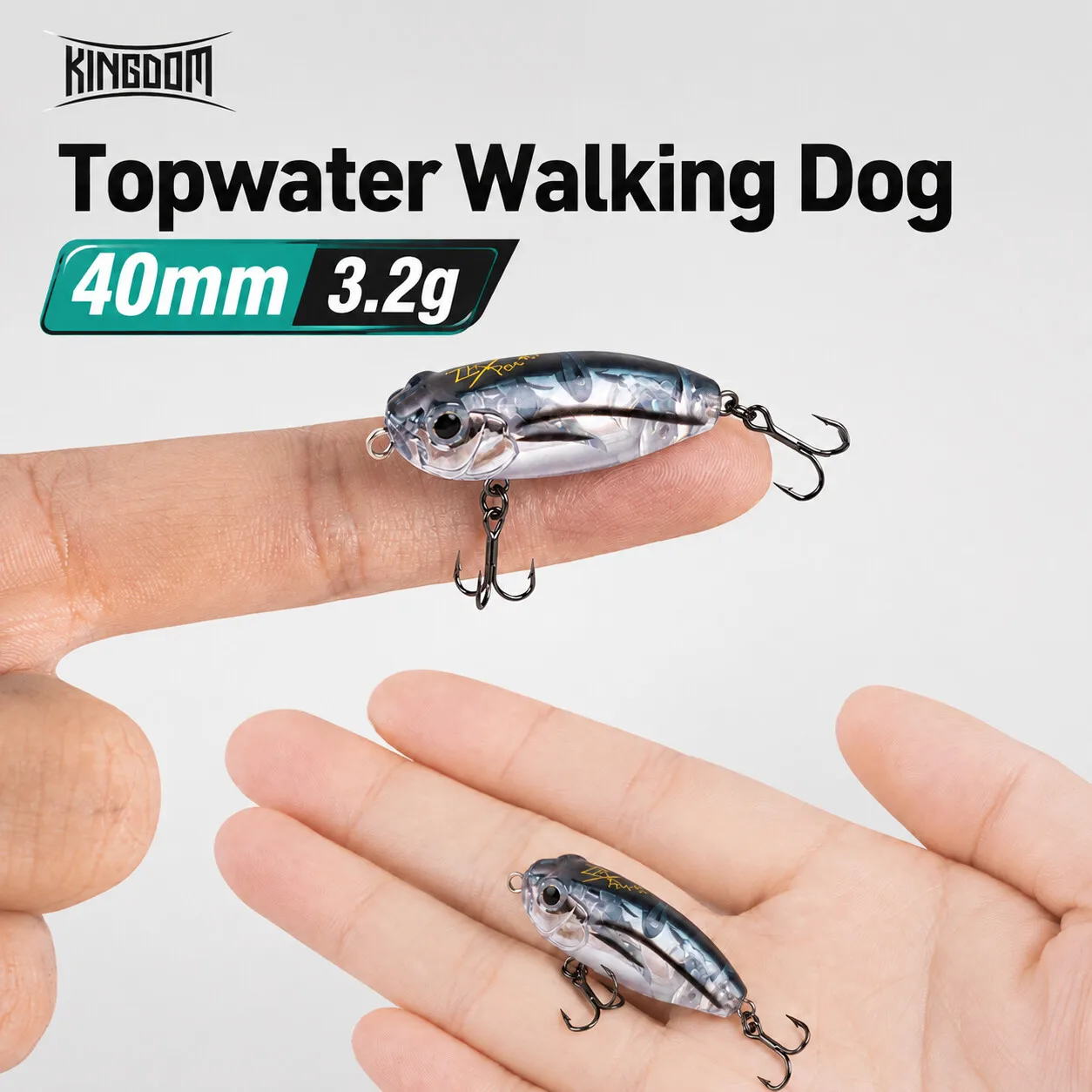 Lápiz Flotante Kingdom 40mm 3,2g – Señuelo topwater para trucha lubina lucio - imagen 3