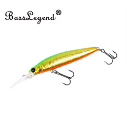 BassLegend MD70 Jerkbait Minnow – Flotante cereza