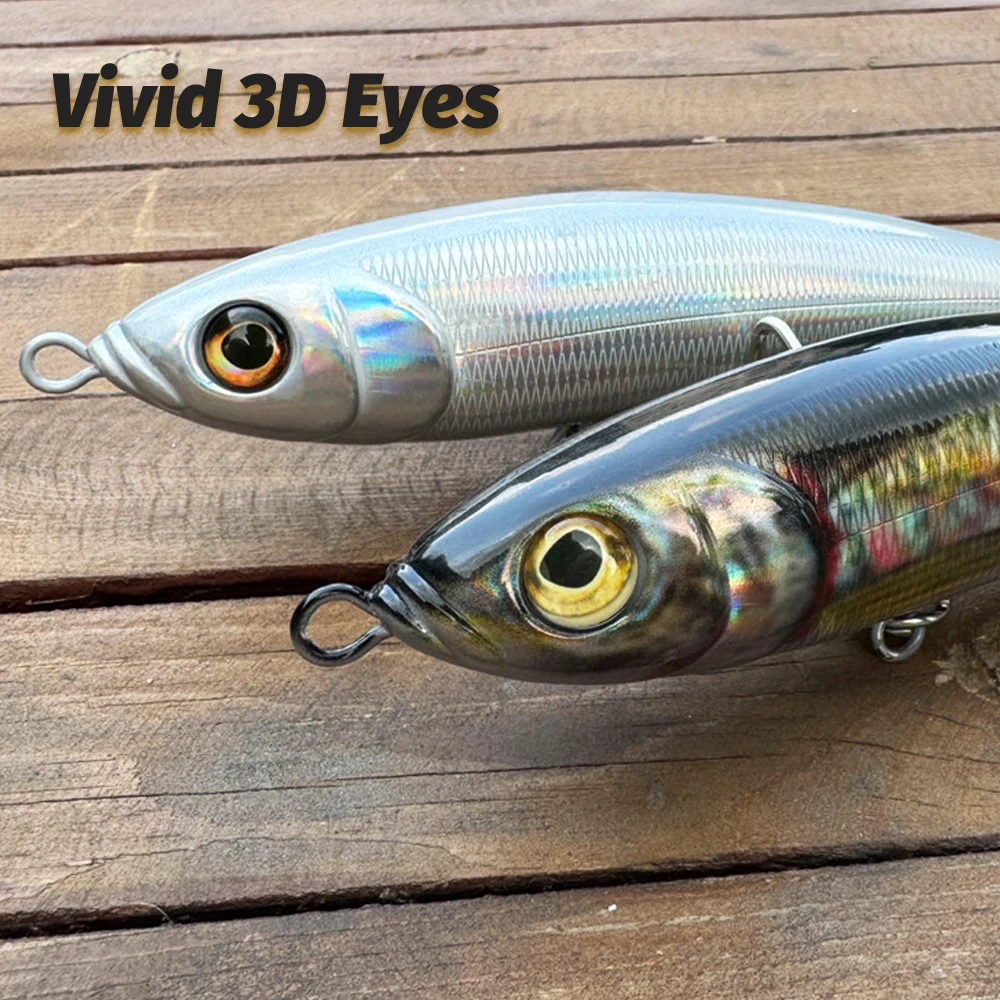 Señuelo con detalle de ojos 3D y patrón realista