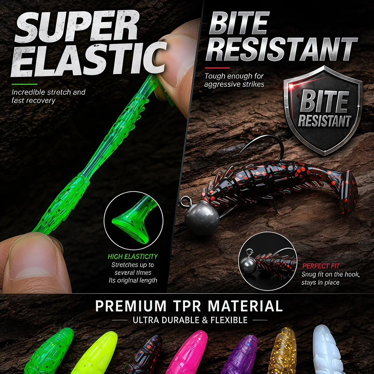 Señuelos blandos para trucha: vinilo, swimbait y jig