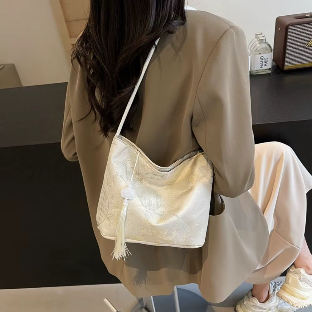Bolso pesca hombro mensajero estilo chino retro cubo deportivo - imagen 5