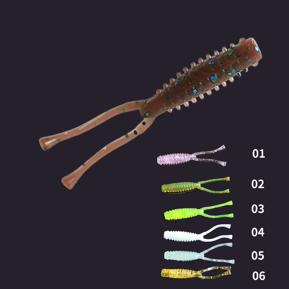 Señuelo Rockfish Ajing 40mm cola doble wobbler marisco
